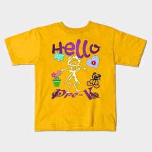 Hello, Pre-K! Kids T-Shirt